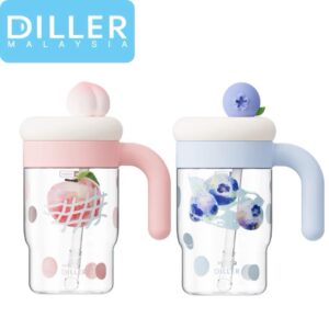 Diller Fruit Tritan Water Juice Bottle with Handle , Leakproof , BPA FREE , D2625-800ml